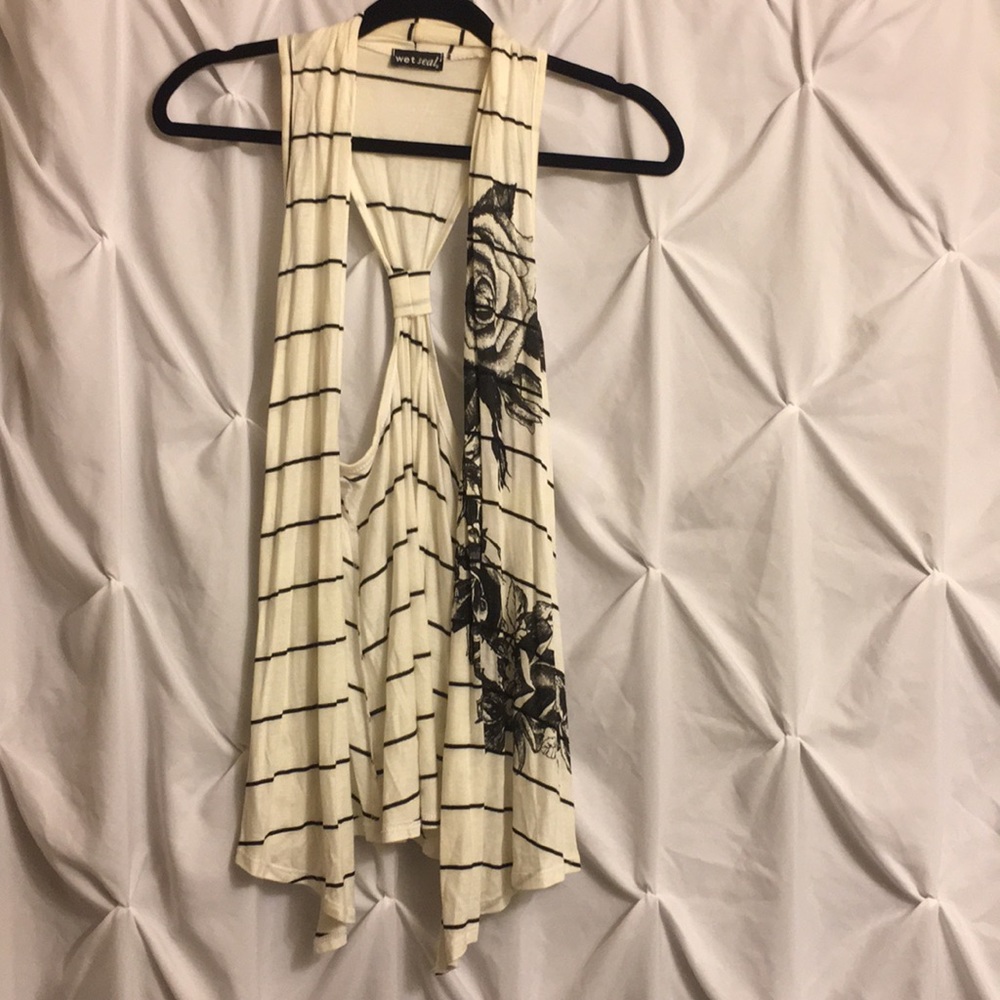 Wet Seal sleeveless cardigan
